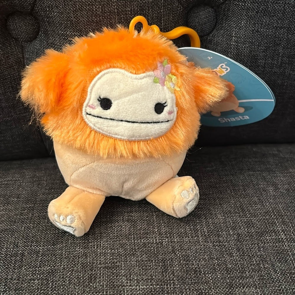 NWT Original Squishmallows clip Shasta the Bigfoot